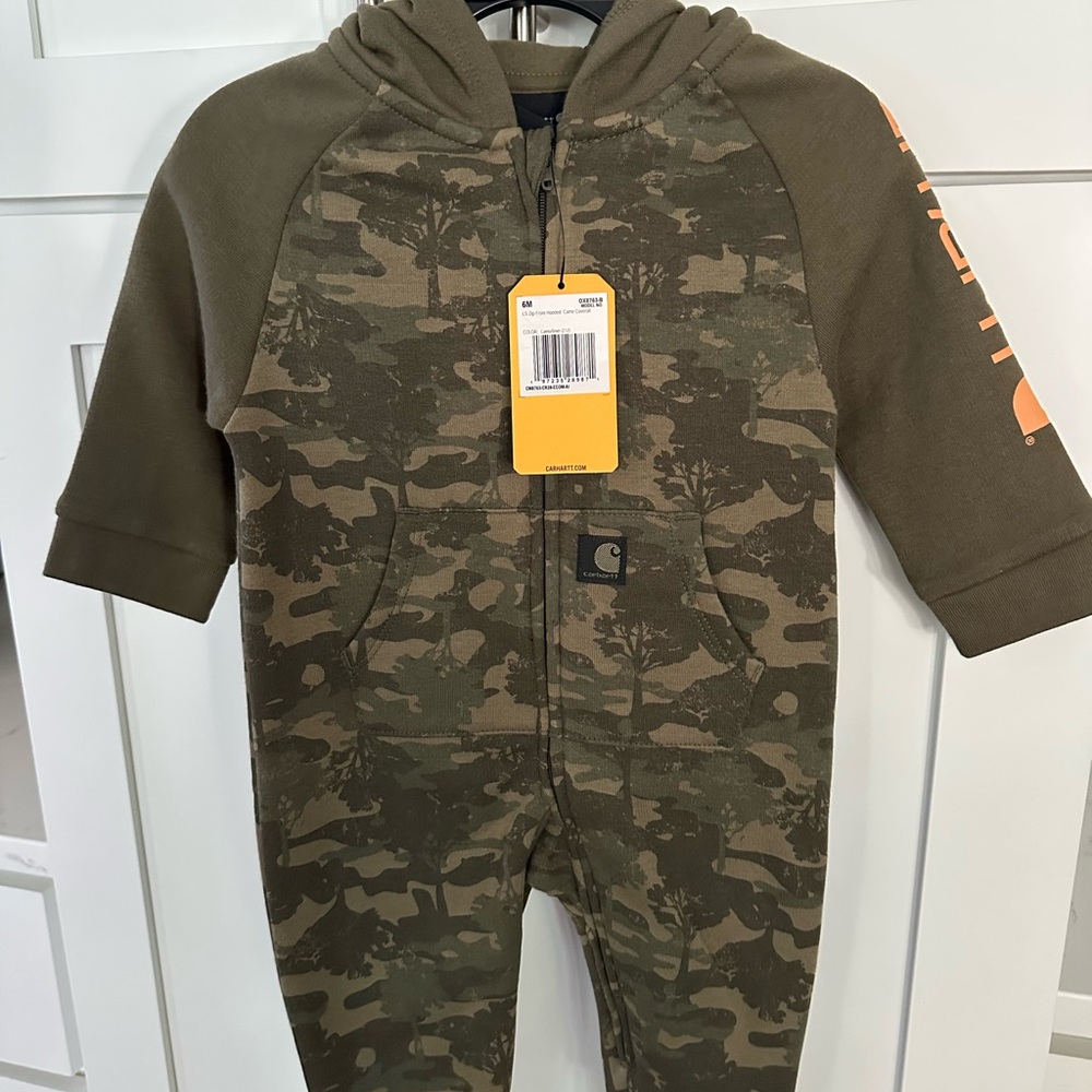 Carhartt Olive Camo Kids Footie